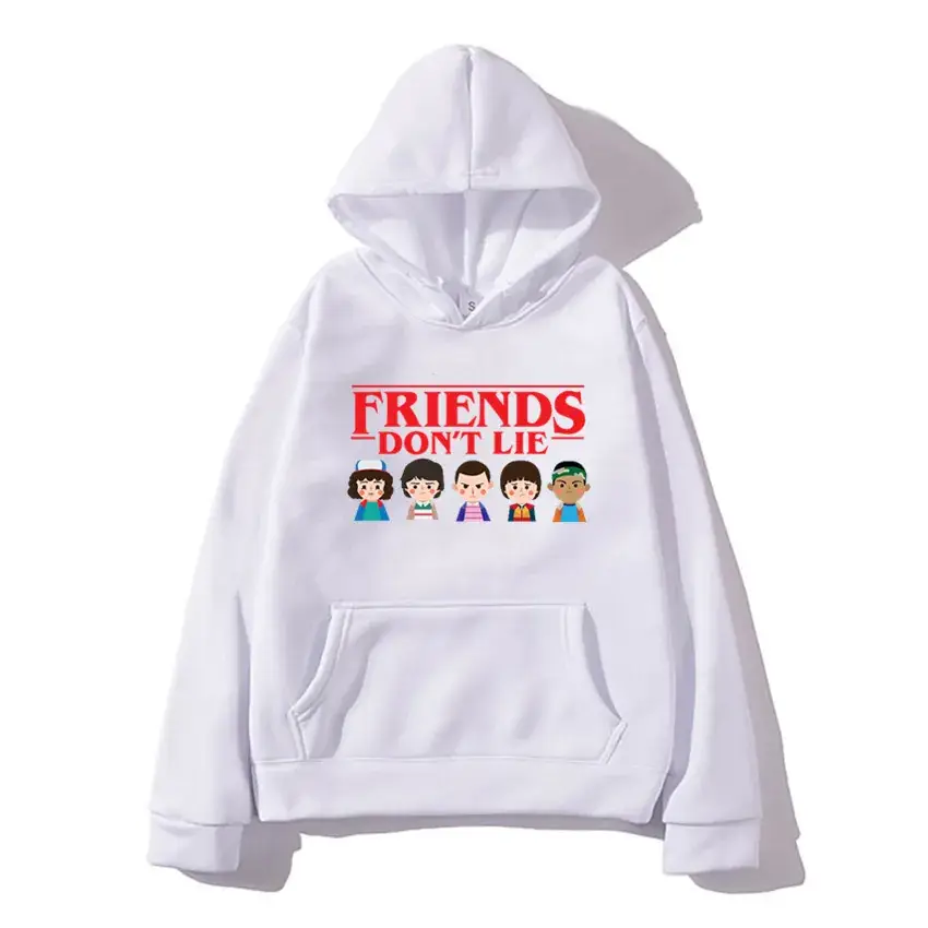 Stranger Things Hoodie White Men's Winter Coat