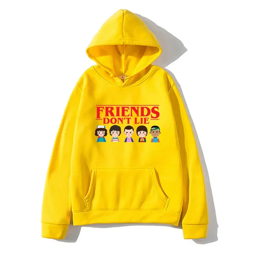 Stranger Things Hoodie White Men's Winter Coat