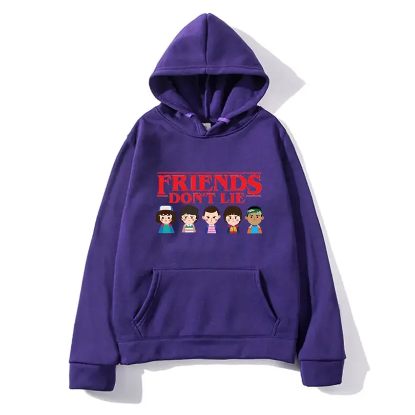 Stranger Things Hoodie White Men's Winter Coat