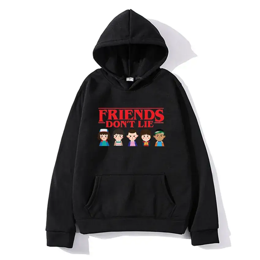 Stranger Things Hoodie White Men's Winter Coat