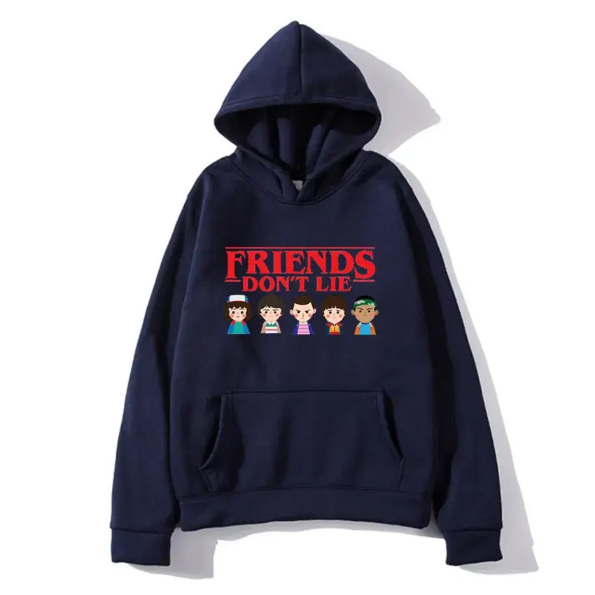 Stranger Things Hoodie White Men's Winter Coat