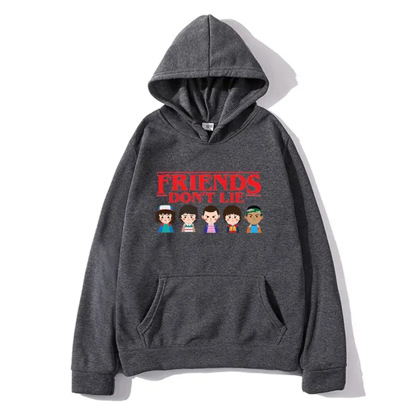 Stranger Things Hoodie White Men's Winter Coat