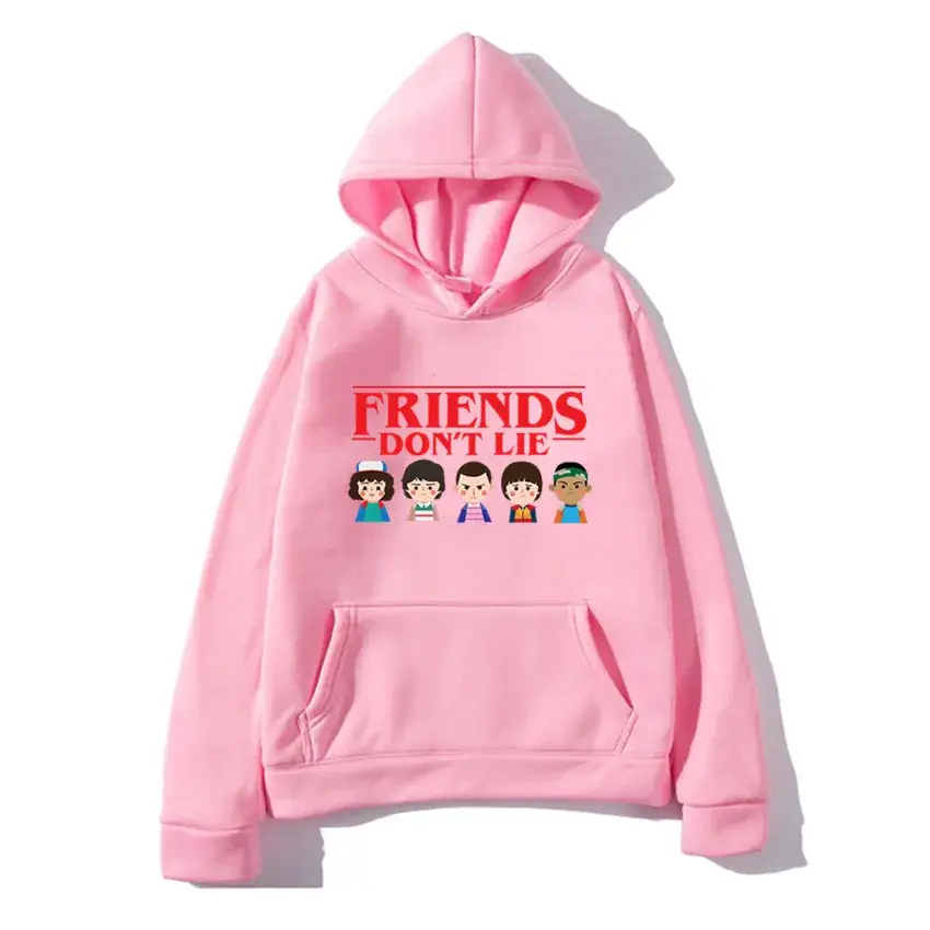 Stranger Things Hoodie White Men's Winter Coat