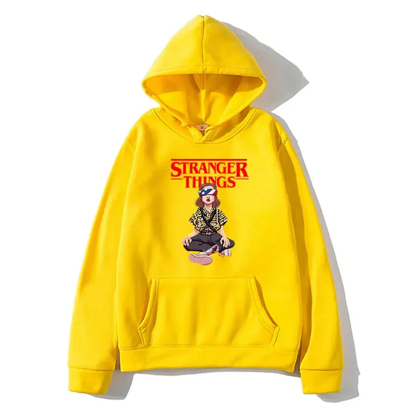Stranger Things Hoodie White Men's Winter Coat