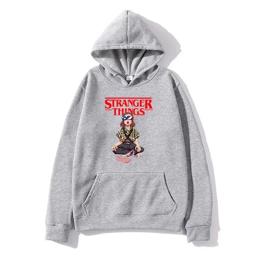 Stranger Things Hoodie White Men's Winter Coat