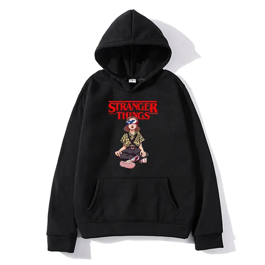 Stranger Things Hoodie White Men's Winter Coat