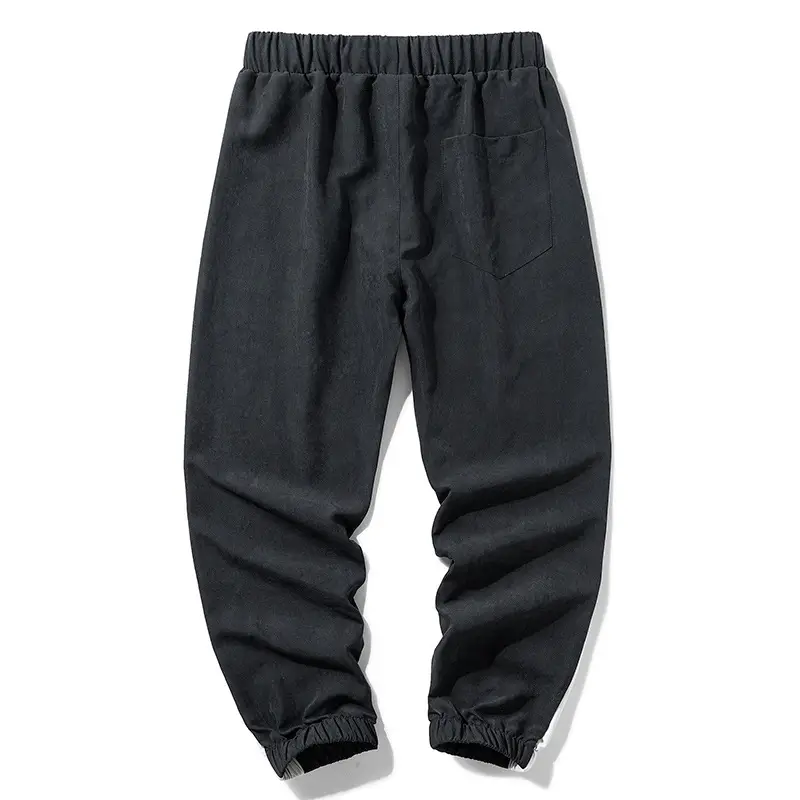 Men's Green Casual Pants with White Straps - Image 5
