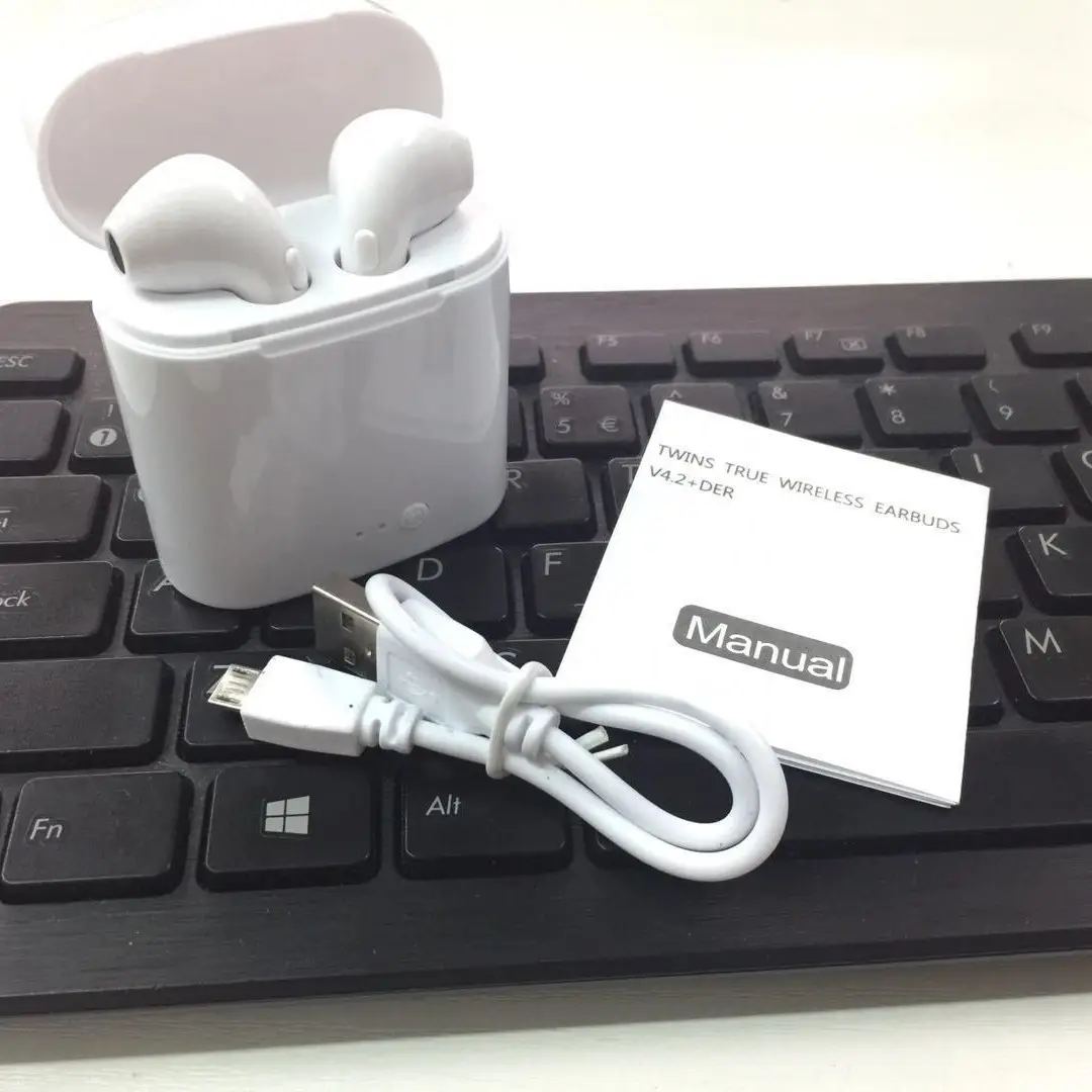 I7S Bluetooth 5.0 Earphones with Charging Case & Touch Screen - Image 3