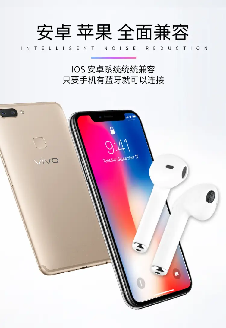 I7S Bluetooth 5.0 Earphones with Charging Case & Touch Screen — feature 2