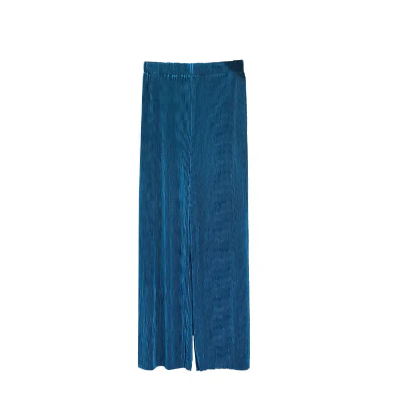 Versatile Thin Women's Trousers with Elastic Waist, Loose Ice Silk Pleated Trousers, Slim Wide-Leg Trousers, Casual Yoga Trousers - Image 28