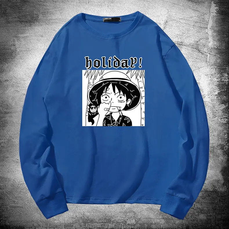 One Piece Luffy Holiday Red Sweatshirt - Image 14