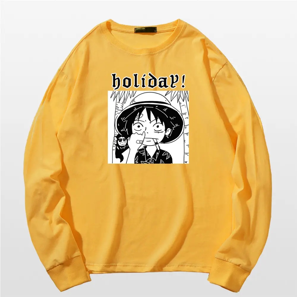 One Piece Luffy Holiday Red Sweatshirt - Image 3