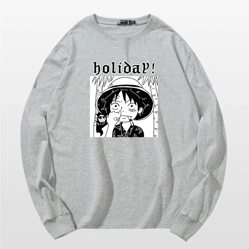 One Piece Luffy Holiday Red Sweatshirt - Image 7