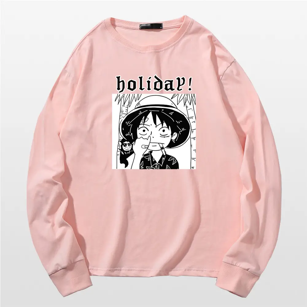 One Piece Luffy Holiday Red Sweatshirt - Image 8
