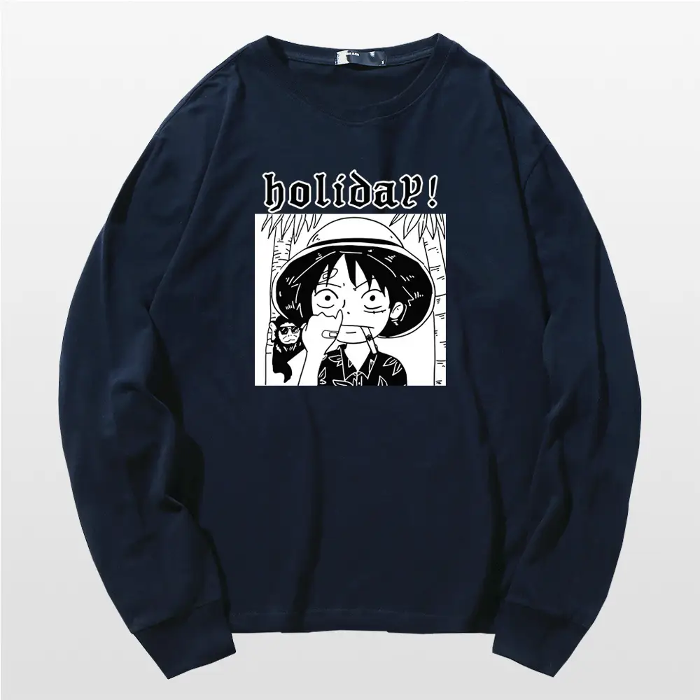 One Piece Luffy Holiday Red Sweatshirt - Image 9