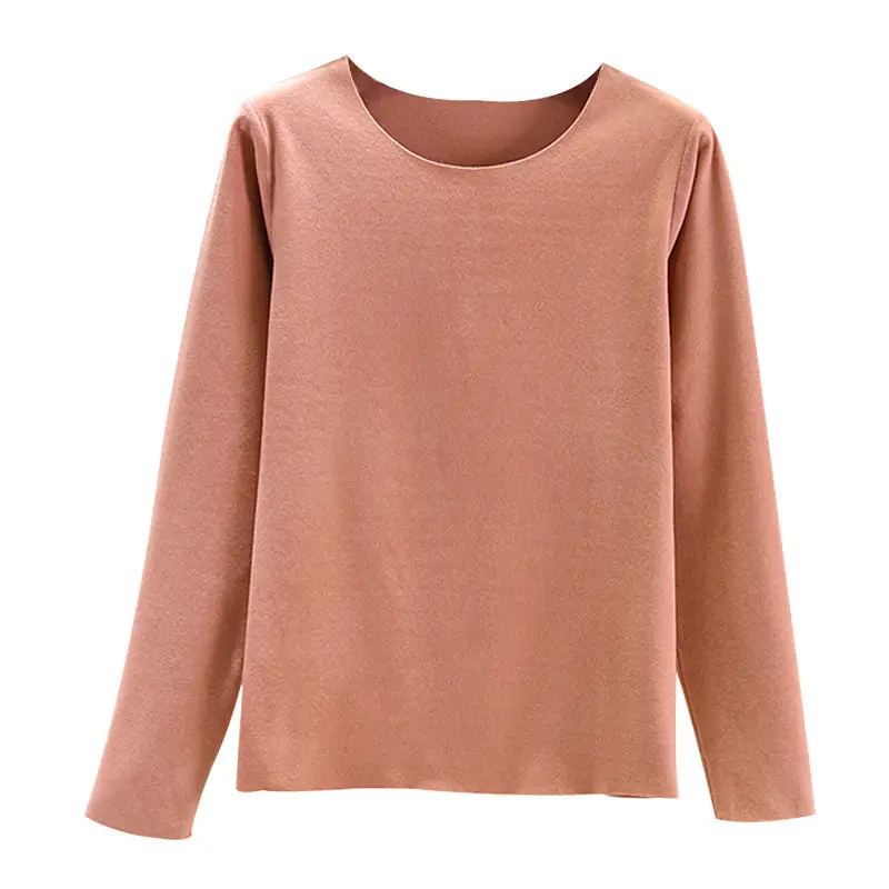 2023 Winter Velvet Round Neck Long Sleeve T-Shirt for Women Plus Size - Image 12