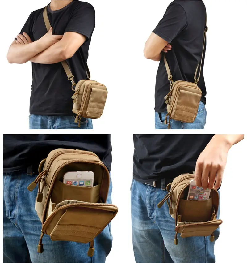 Green Multifunctional Shoulder Messenger Bag - Image 3