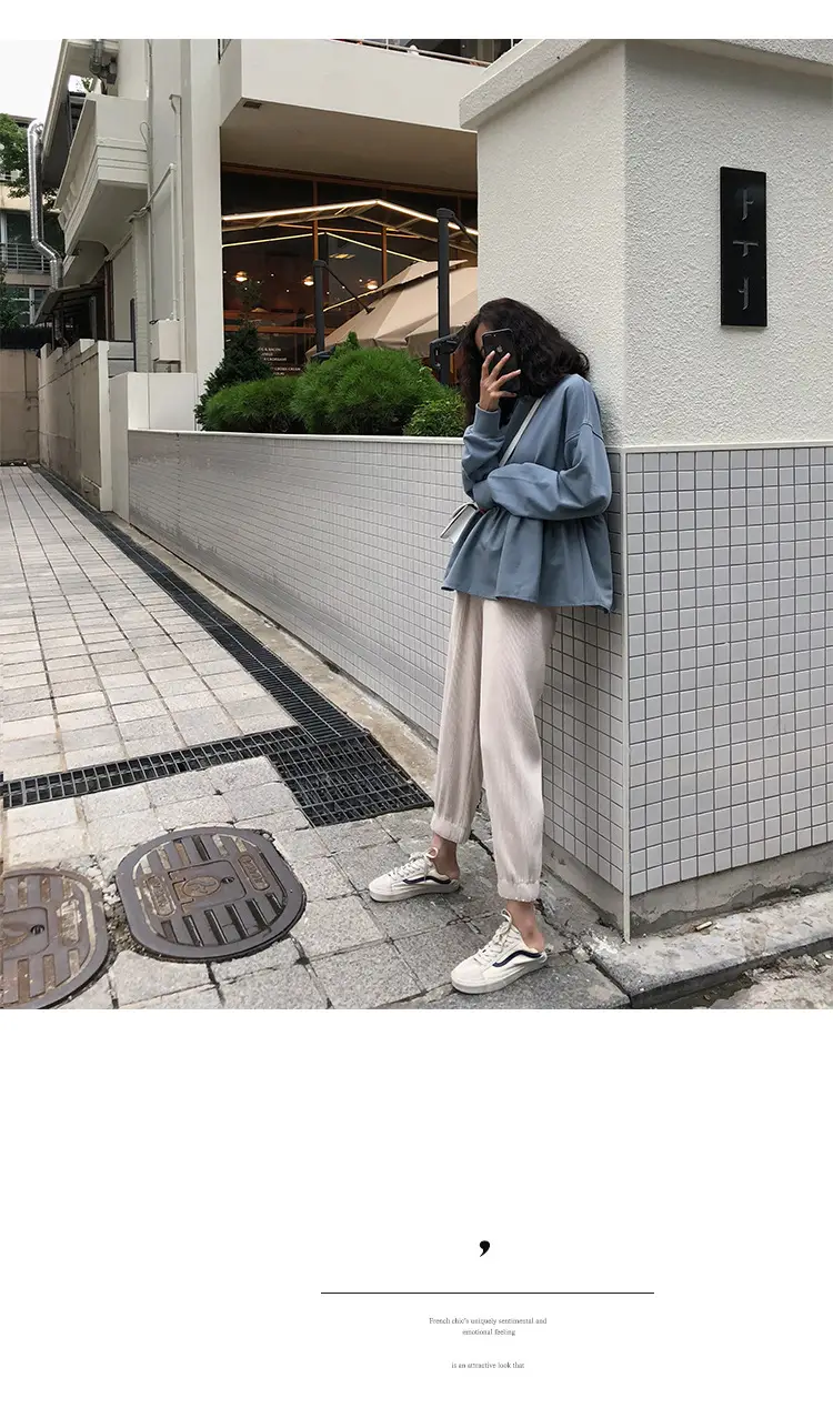2026 Women Loose Fit Long Sleeve T-Shirt Solid Yellow — feature 29