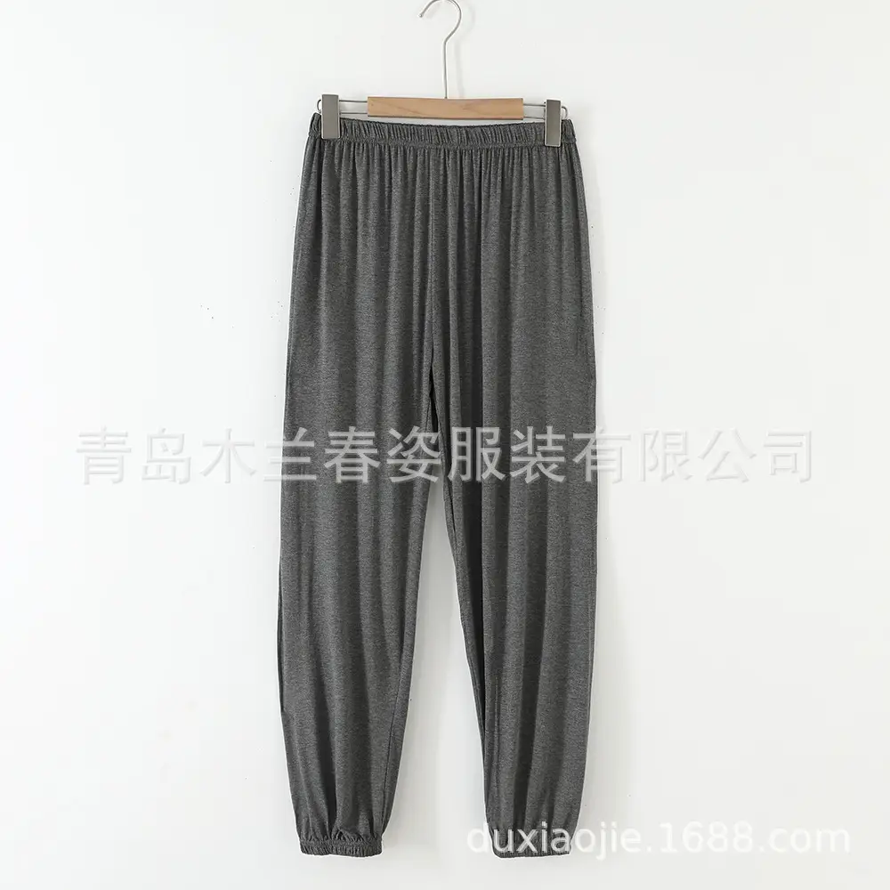 Women's Ankle-Tied Fat Girl Modal Pants Summer - Image 2