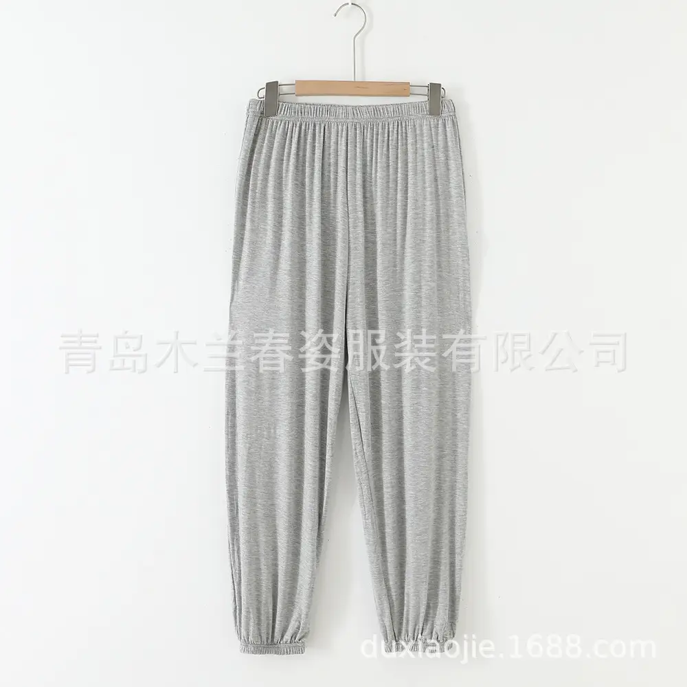 Women's Ankle-Tied Fat Girl Modal Pants Summer - Image 3