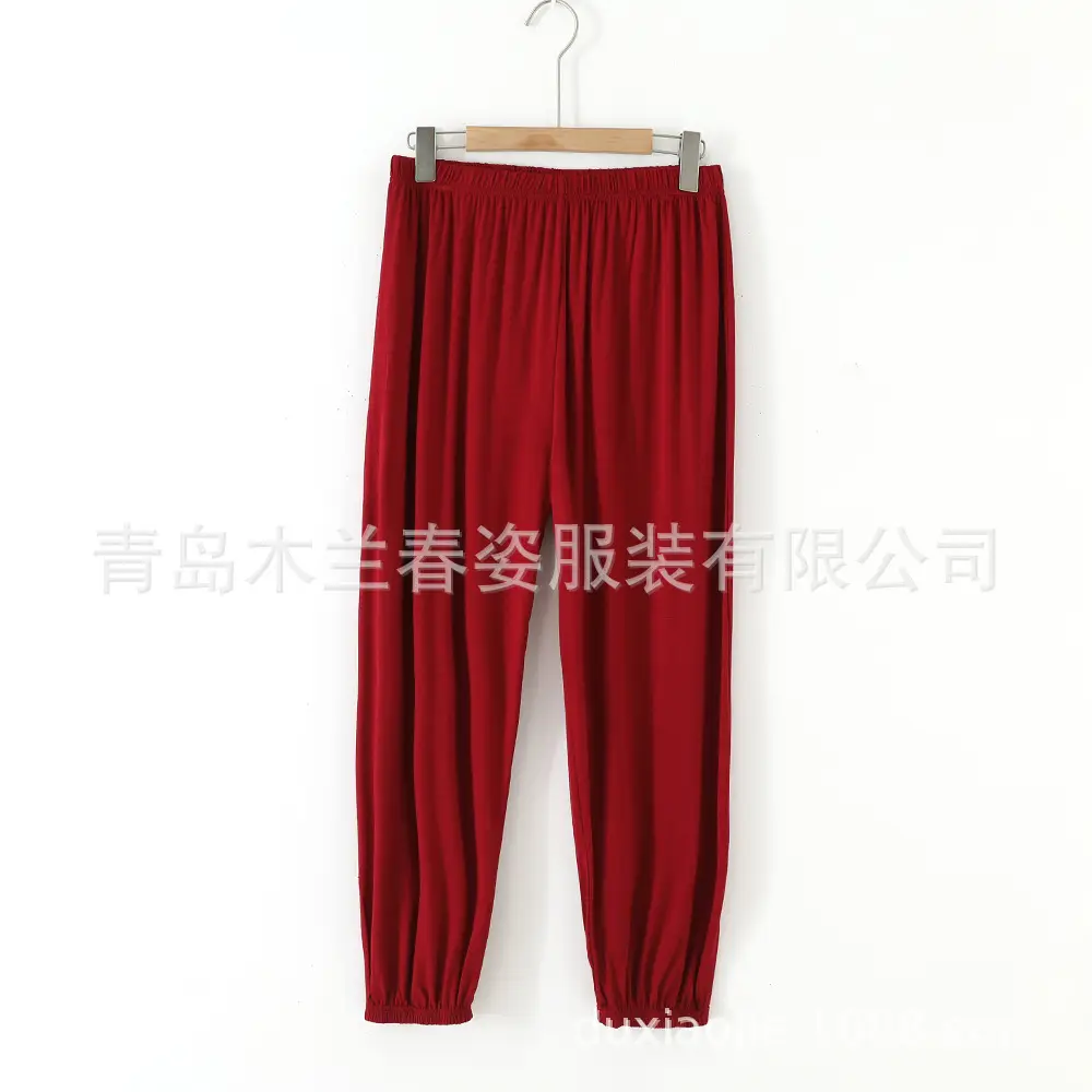 Women's Ankle-Tied Fat Girl Modal Pants Summer - Image 4