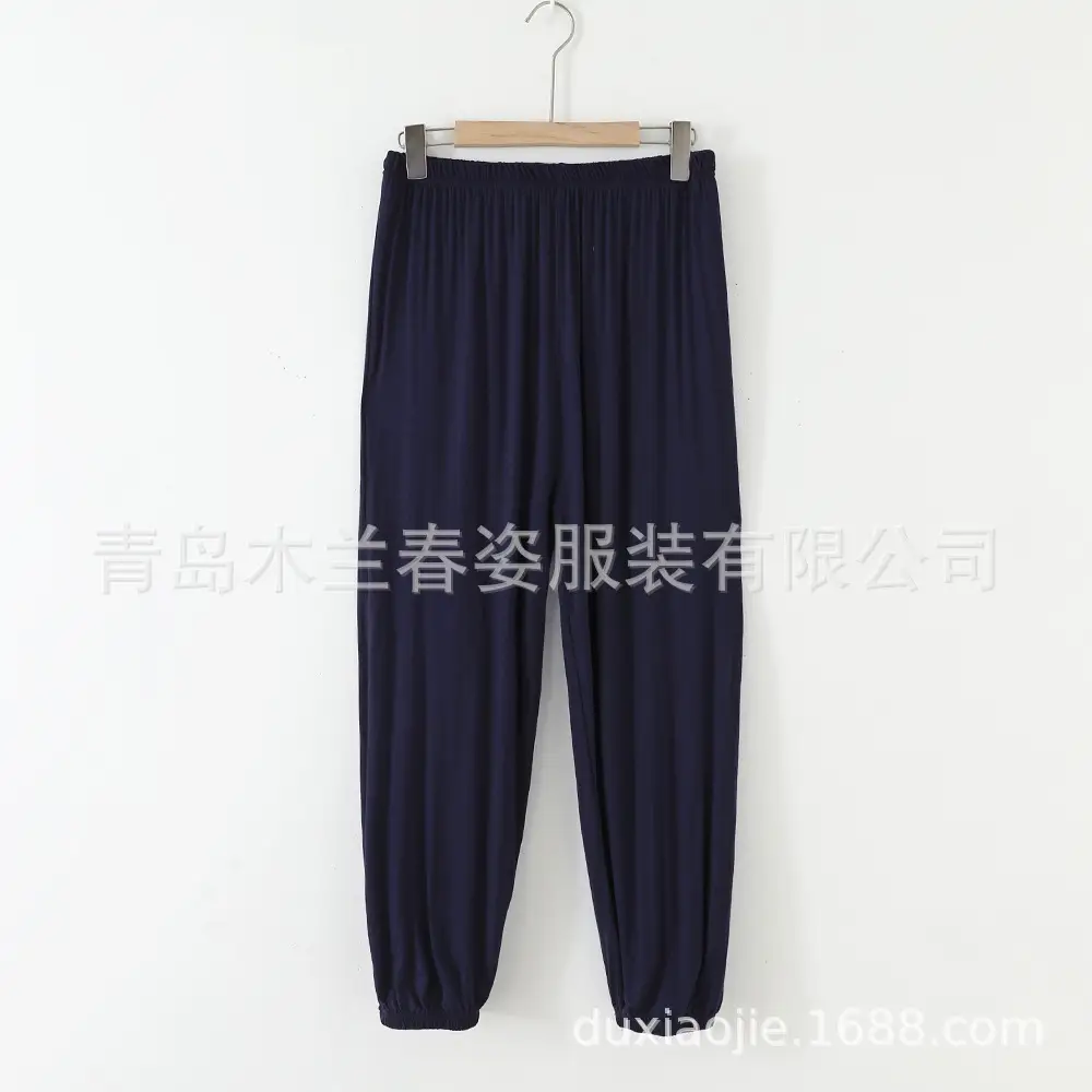Women's Ankle-Tied Fat Girl Modal Pants Summer - Image 5