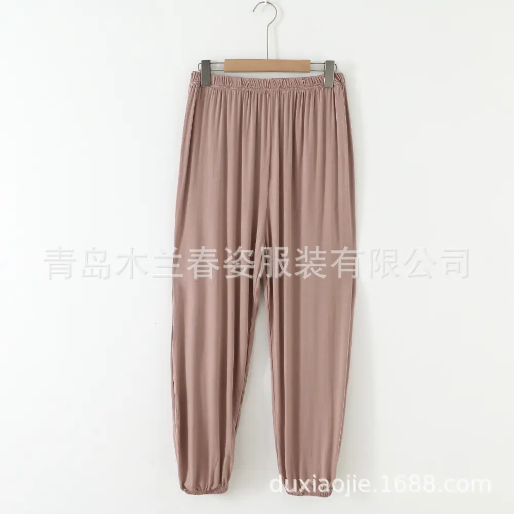 Women's Ankle-Tied Fat Girl Modal Pants Summer - Image 7