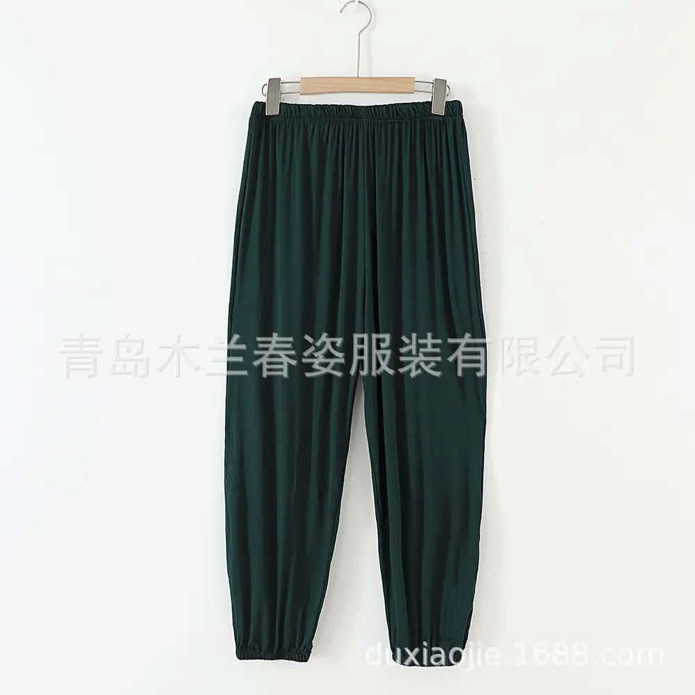 Women's Ankle-Tied Fat Girl Modal Pants Summer - Image 8