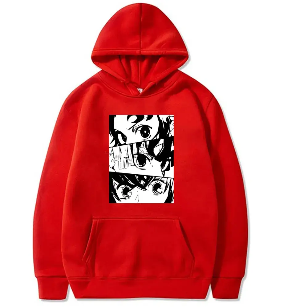 Red Cross Border Demon Slayer Hoodie for Boys - Image 3