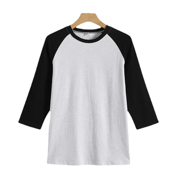 Women's Green & White Raglan Sleeve T-Shirt - Image 8