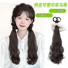 Black Baseball Cap Wave Wig for Women Spring Summer — feature 29