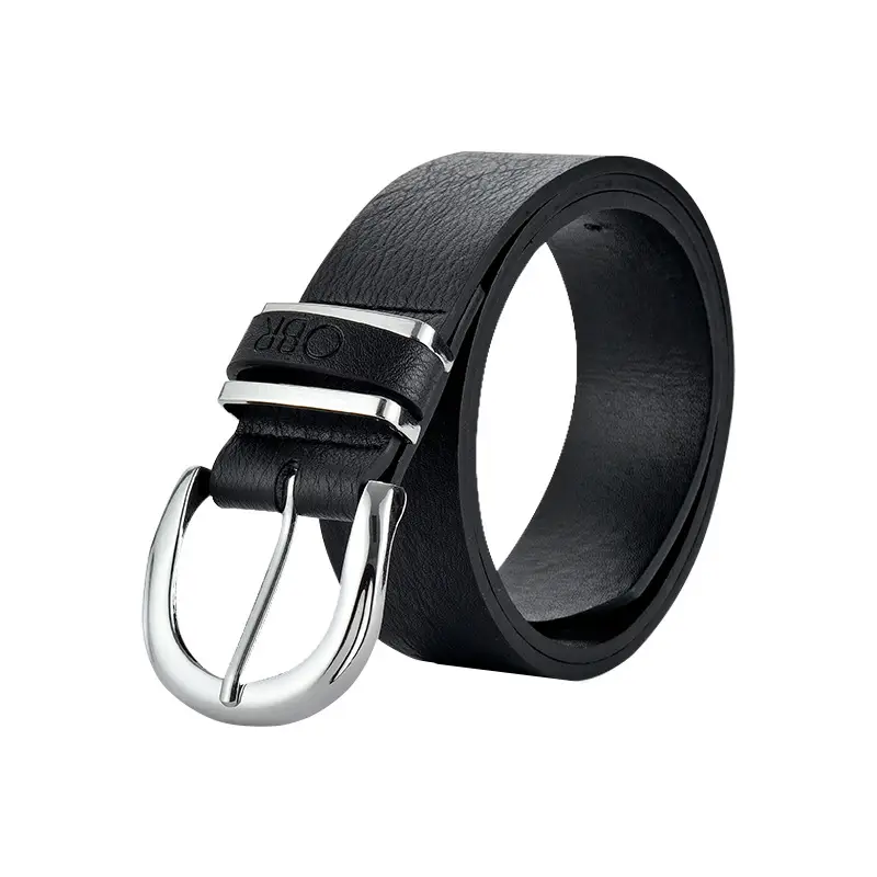 Women's Belt Unisex Black Pin Buckle 35cm - Image 6
