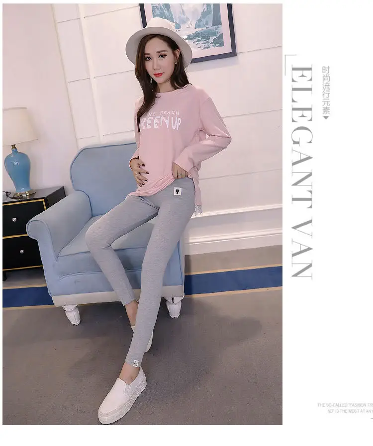 Maternity Leggings Kitten Slimming Autum Spring Pants — feature 17
