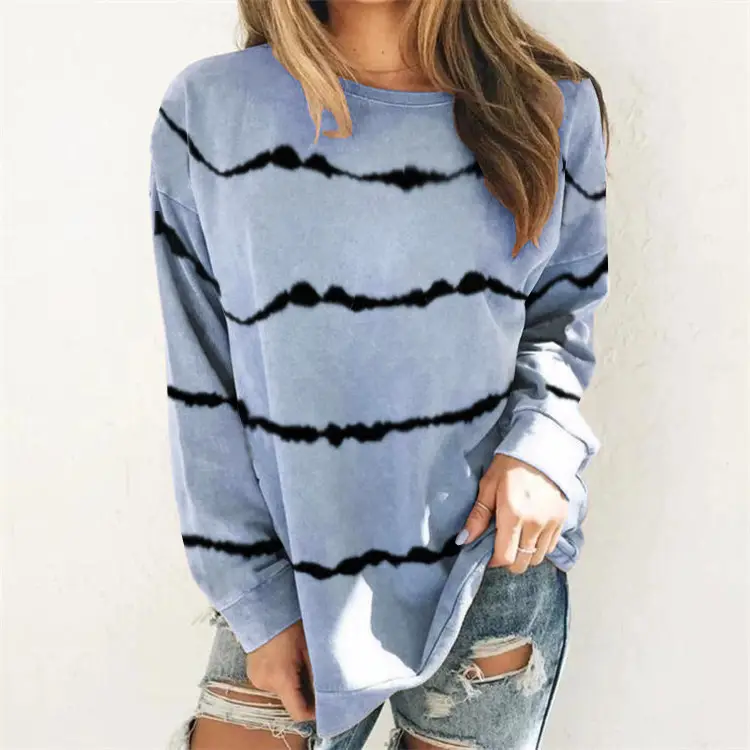 Women's 2020 Tie-Dye Long Sleeve T-Shirt Sweater