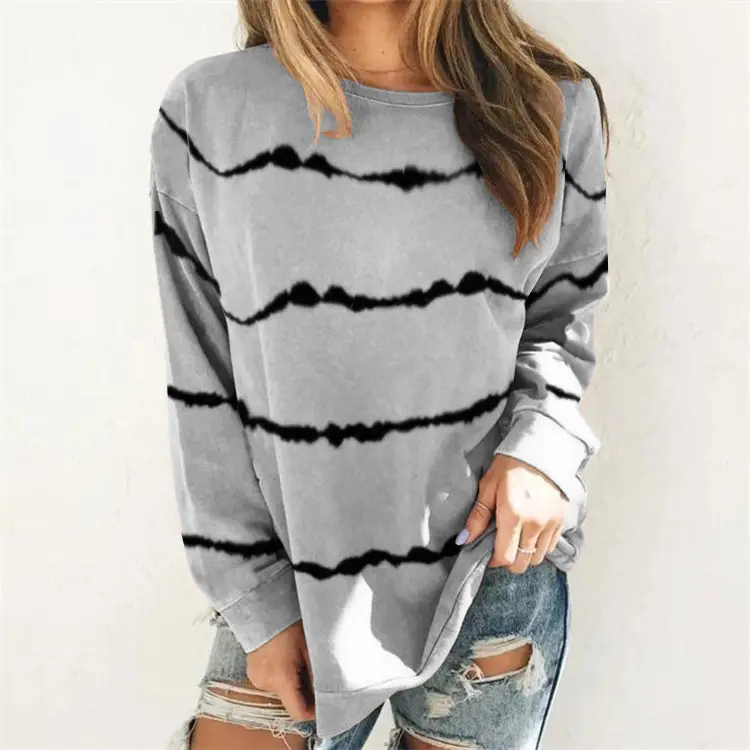 Women's 2020 Tie-Dye Long Sleeve T-Shirt Sweater