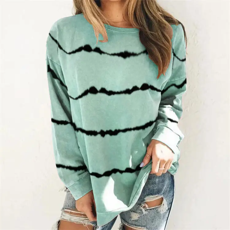 Women's 2020 Tie-Dye Long Sleeve T-Shirt Sweater