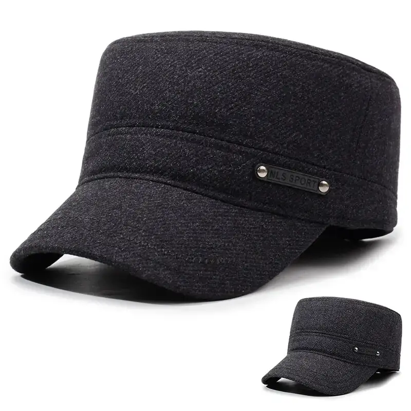 Men's Winter Flat Cap Cold Proof Warm Ear Protection - Image 4