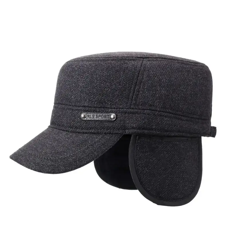 Men's Winter Flat Cap Cold Proof Warm Ear Protection - Image 6