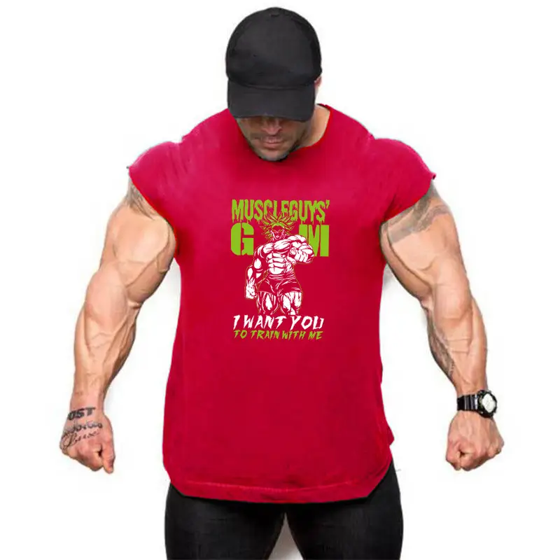 Men's Dragon Ball Muscle Sleeveless T-Shirt White - Image 2