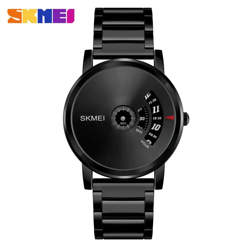 SKMEI Black Men's Quartz Watch with Digital Display