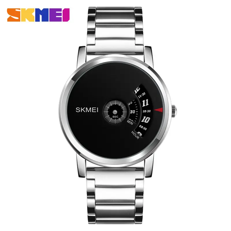 SKMEI Black Men's Quartz Watch with Digital Display