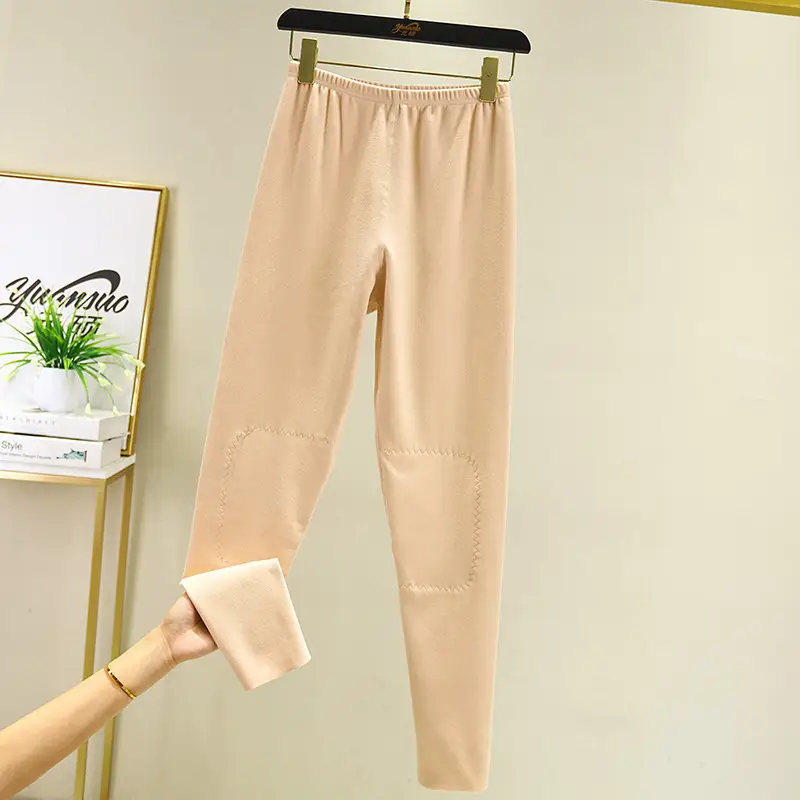 Winter Warm Knee Pants for Women Plus Size Nine Point Fit