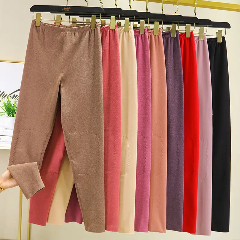 Winter Warm Knee Pants for Women Plus Size Nine Point Fit