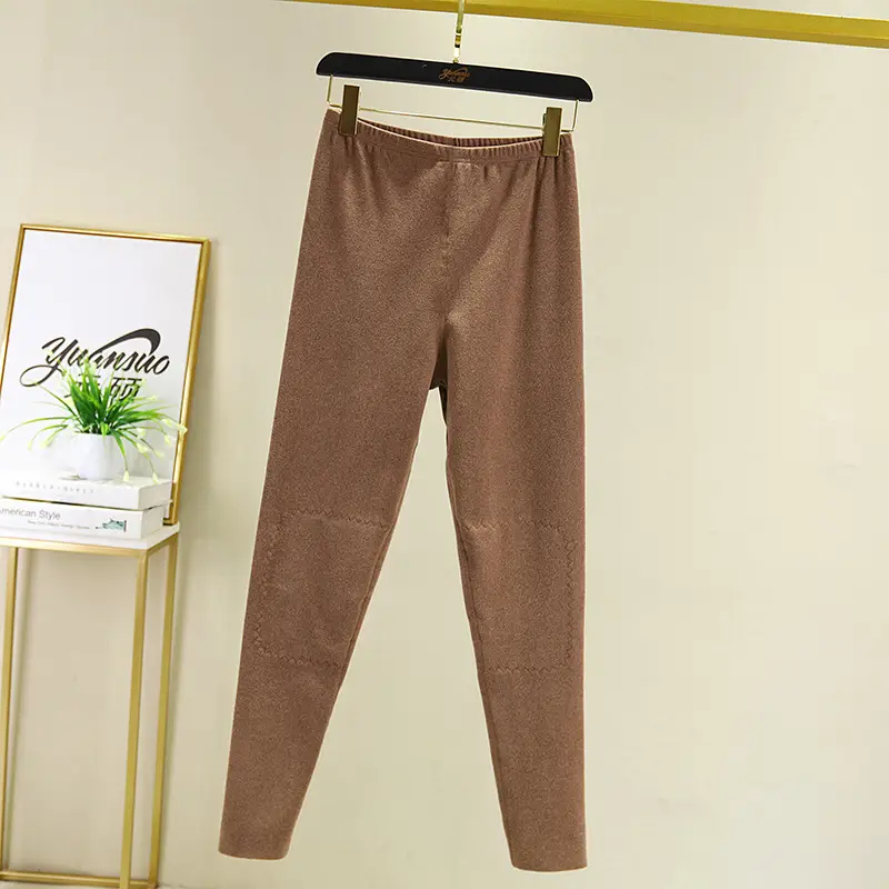 Winter Warm Knee Pants for Women Plus Size Nine Point Fit