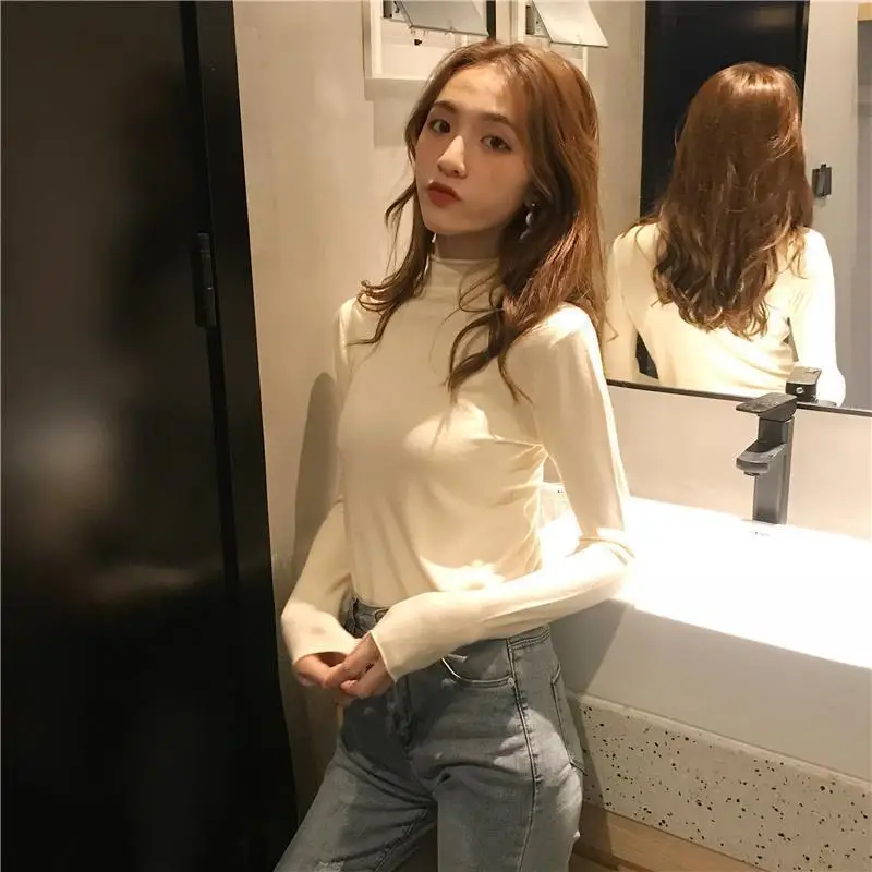 Long-sleeve Sweater Top Women's Inner Wear Winter Wear - Image 22