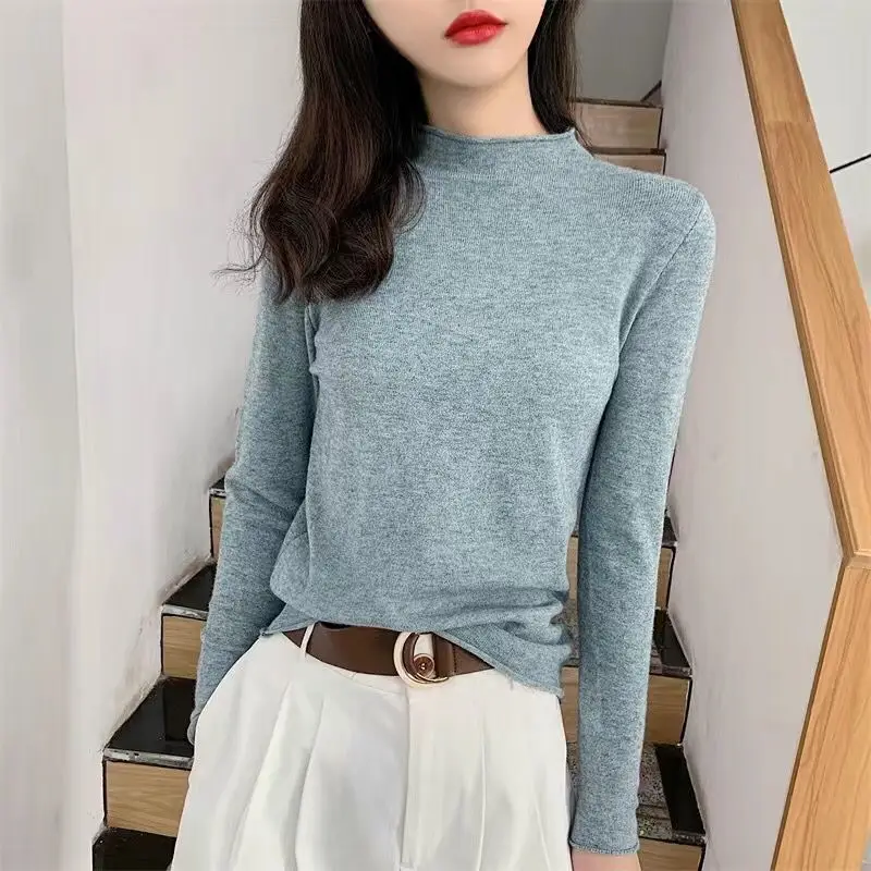 Long-sleeve Sweater Top Women's Inner Wear Winter Wear - Image 11