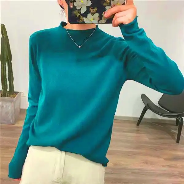 Long-sleeve Sweater Top Women's Inner Wear Winter Wear - Image 12