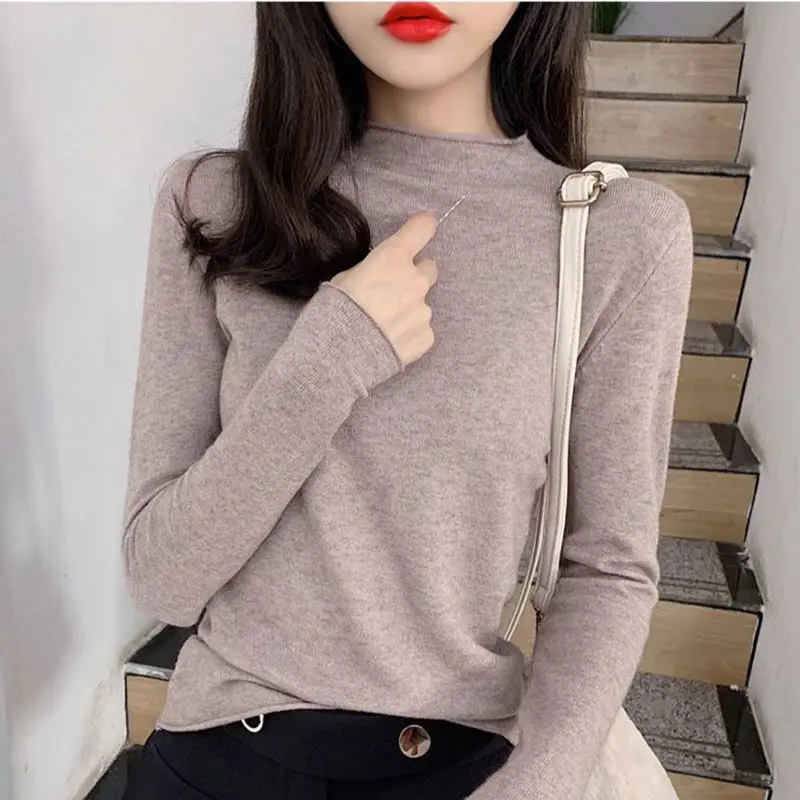 Long-sleeve Sweater Top Women's Inner Wear Winter Wear - Image 13