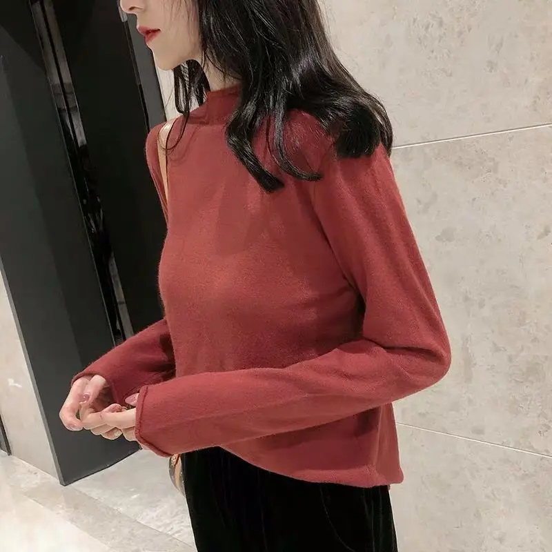 Long-sleeve Sweater Top Women's Inner Wear Winter Wear - Image 14