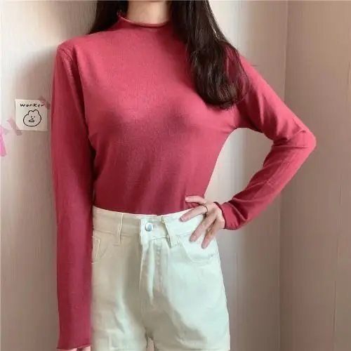 Long-sleeve Sweater Top Women's Inner Wear Winter Wear - Image 15